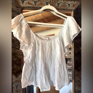 NWT Melrose and Market Powder Blue Smock Top - Size M